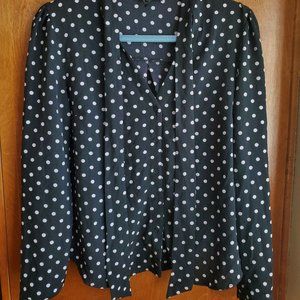 Forever 21 Retro Polka-dot Blouse Medium
